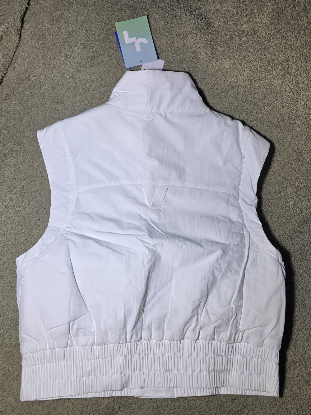 New Women's Puff White Vest Size XSmall - Picture 4 of 5